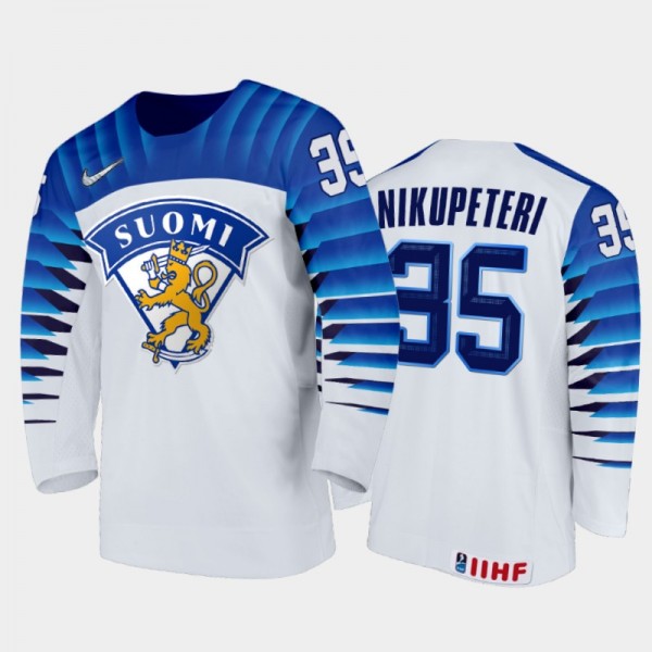 Olli Nikupeteri Finland Hockey White Home Jersey 2...