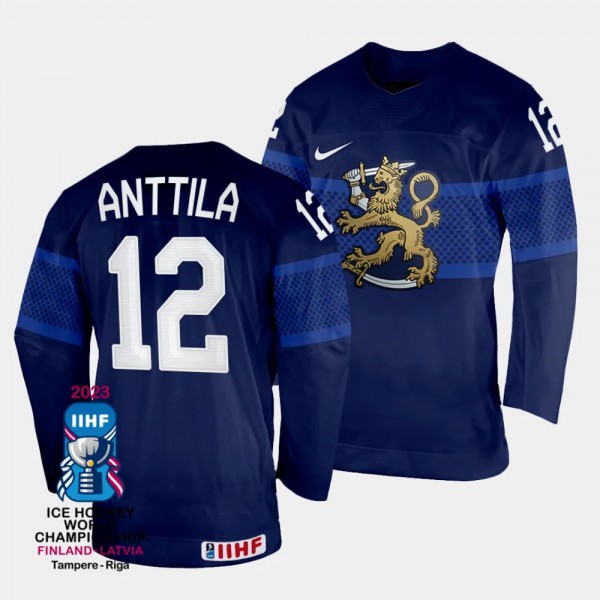 Finland #12 Marko Anttila 2023 IIHF World Champion...