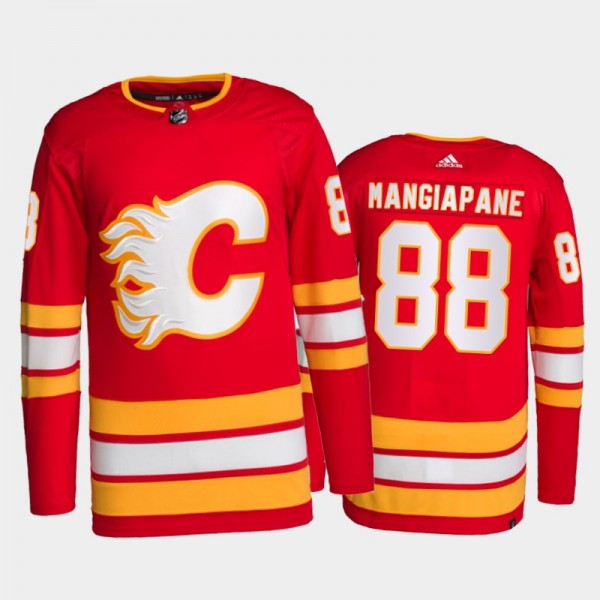 2021-22 Calgary Flames Andrew Mangiapane Primegreen Authentic Jersey Red Home Uniform