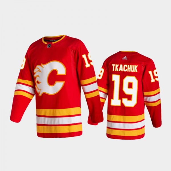 Calgary Flames Matthew Tkachuk #19 Home Red 2020-2...