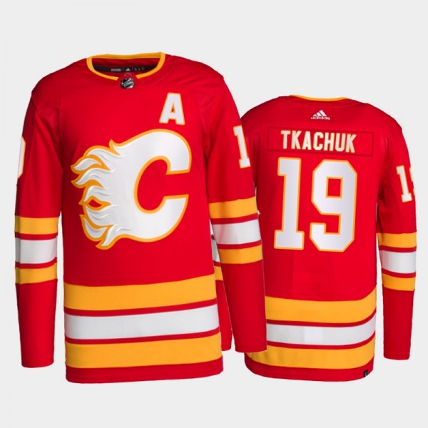 2021-22 Calgary Flames Matthew Tkachuk Primegreen Authentic Jersey Red Home Uniform