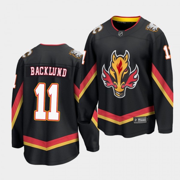 Mikael Backlund Calgary Flames Special Edition Black Breakaway Jersey