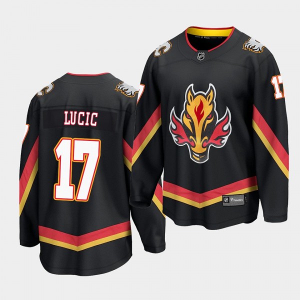 Milan Lucic Calgary Flames Special Edition Black Breakaway Jersey