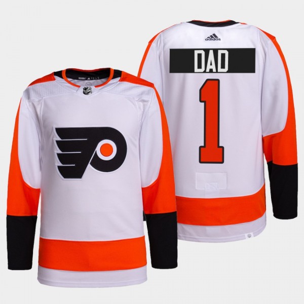 Top Dad Philadelphia Flyers White Jersey 2022 Fathers Day Gift