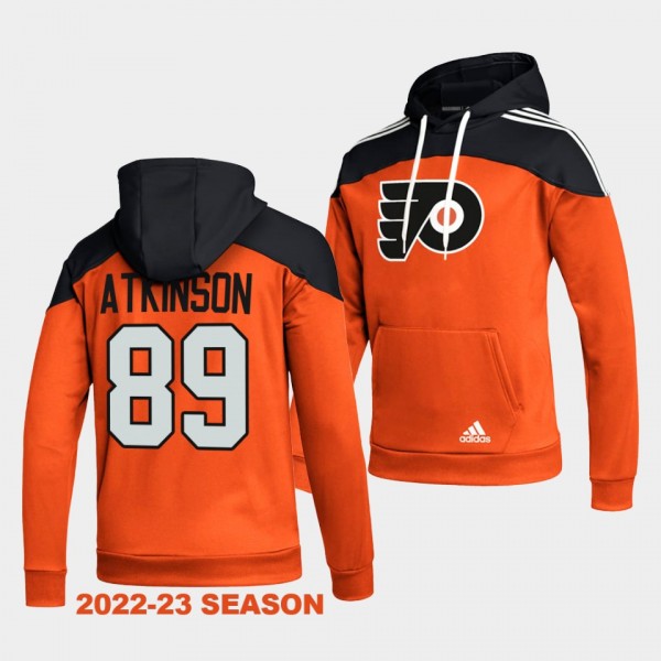 Philadelphia Flyers Cam Atkinson Stylish Orange AEROREADY Pullover Hoodie