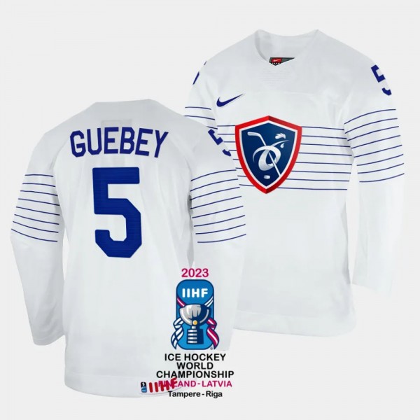 Enzo Guebey 2023 IIHF World Championship France #5...