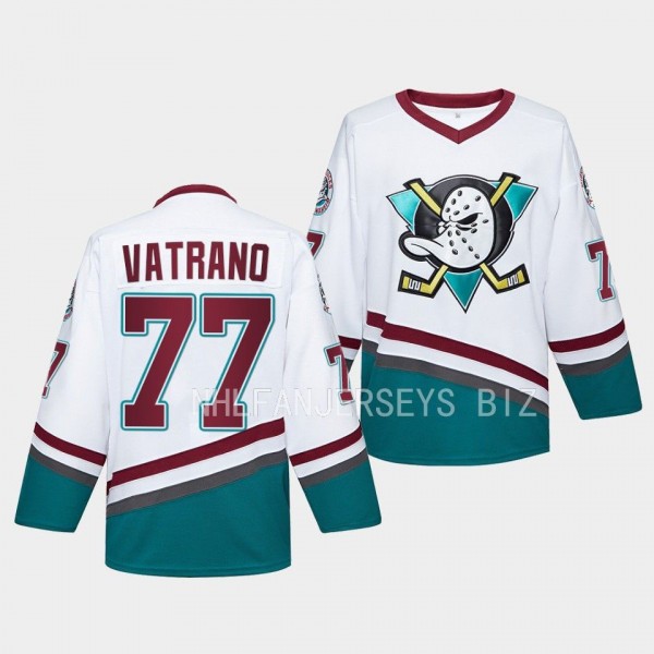 Frank Vatrano Anaheim Ducks #77 Mighty Ducks White Jersey Hockey