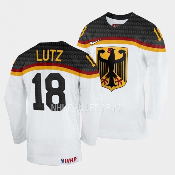 Germany #18 Julian Lutz 2023 IIHF World Junior Cha...