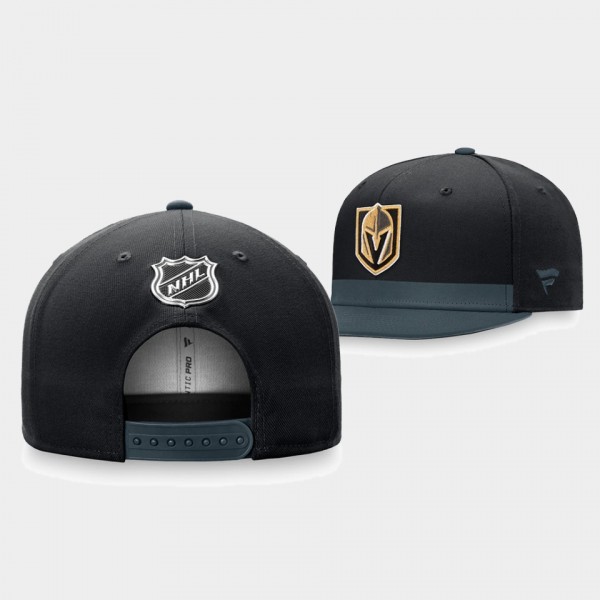 Vegas Golden Knights Pro Locker Room Men Black Snapback Hat