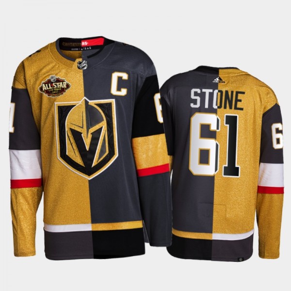 Vegas Golden Knights Mark Stone 2022 All-Star Jersey Gold Black Split Edition Uniform
