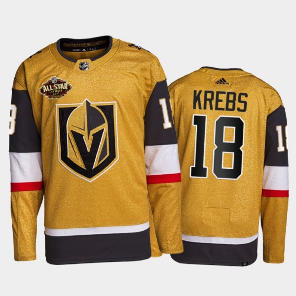 Vegas Golden Knights Peyton Krebs 2022 All-Star Jersey Gold Authentic Primegreen Uniform