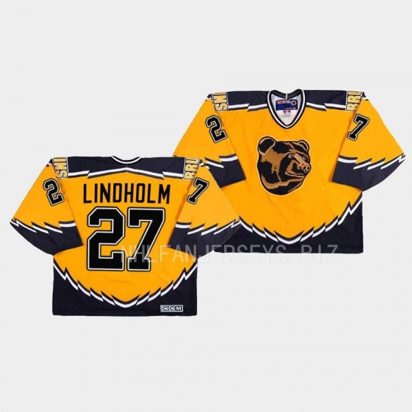 Hampus Lindholm Boston Bruins Throwback Gold #27 Jersey Replica