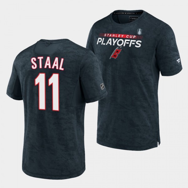Jordan Staal Carolina Hurricanes 2022 Stanley Cup Playoffs Authentic Pro Charcoal T-Shirt