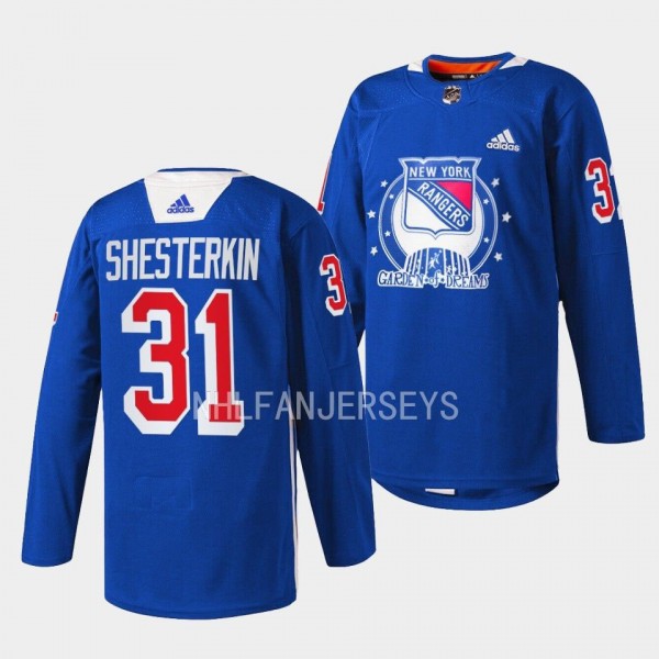 Igor Shesterkin #31 New York Rangers 2022 Garden o...