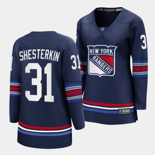 Igor Shesterkin New York Rangers 2023-24 Alternate Women Premier 31 Jersey Breakaway Player