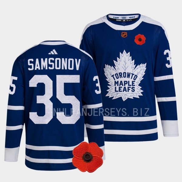 Canadian Remembrance Day Toronto Maple Leafs Ilya ...