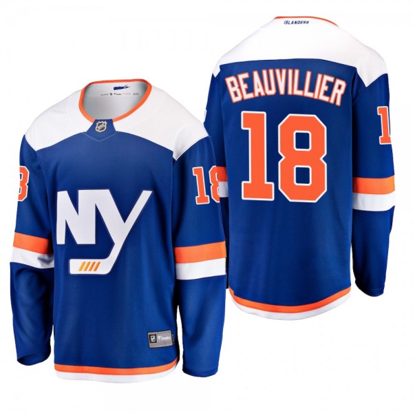 Men's New York Islanders Anthony Beauvillier #18 2018-19 Alternate Reasonable Breakaway Jersey - Blue