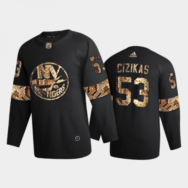 New York Islanders Casey Cizikas #53 Python Skin B...