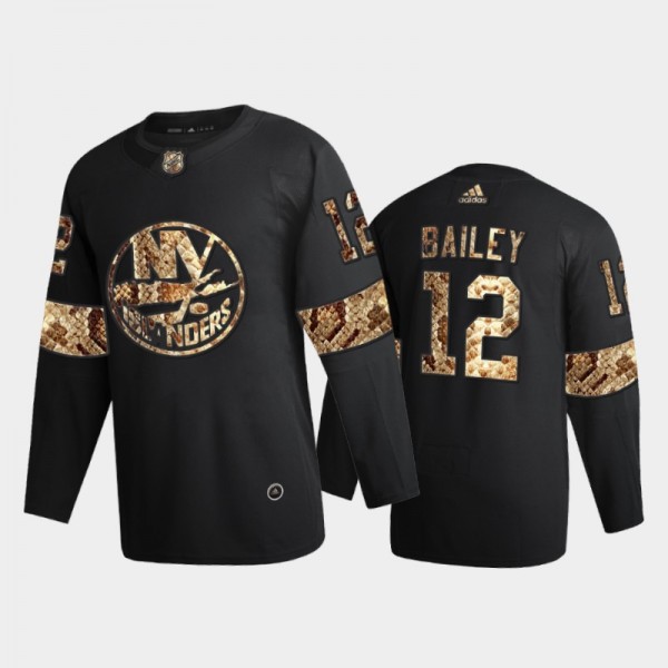 New York Islanders Josh Bailey #12 Python Skin Bla...