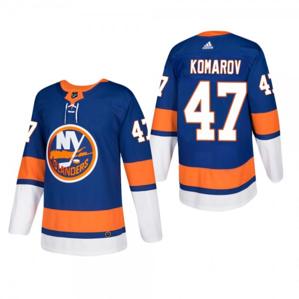 Men's New York Islanders Leo Komarov #47 Home Blue...
