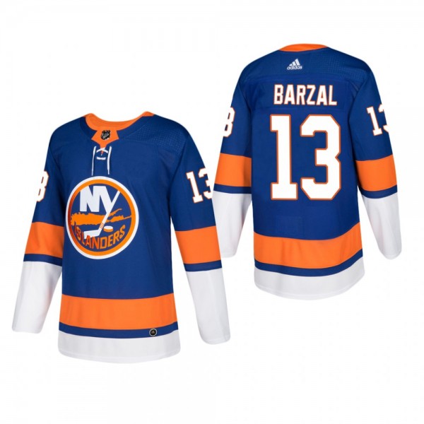 Men's New York Islanders Mathew Barzal #13 Home Bl...