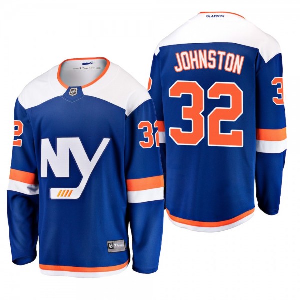 Men's New York Islanders Ross Johnston #32 2018-19 Alternate Reasonable Breakaway Jersey - Blue