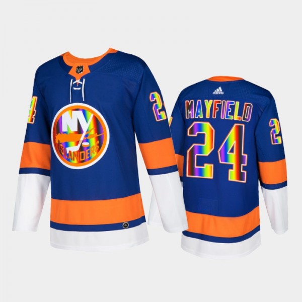 Scott Mayfield New York Islanders Pride Night 2022...