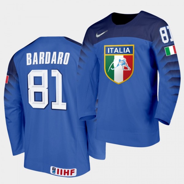 Italy Team Anthony Bardaro 2021 IIHF World Champio...