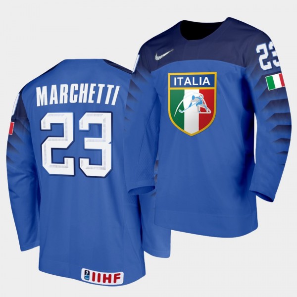 Italy Team Stefano Marchetti 2021 IIHF World Champ...
