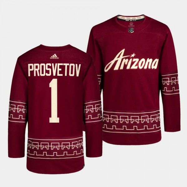 Ivan Prosvetov Arizona Coyotes 2022-23 Alternate G...