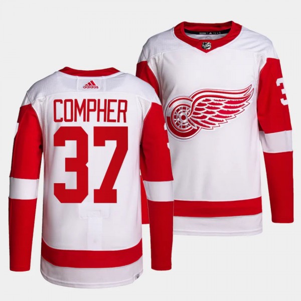 Detroit Red Wings Authentic Pro J.T. Compher #37 W...