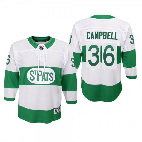 Maple Leafs Jack Campbell #36 Youth 2022 St. Pats ...