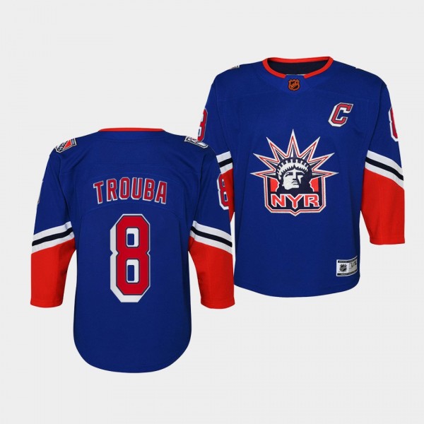 Youth Jacob Trouba Rangers 2022 Special Edition 2.0 Replica Blue Jersey