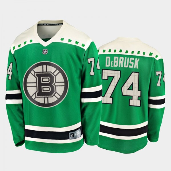 Fanatics Jake DeBrusk #74 Bruins 2020 St. Patrick'...