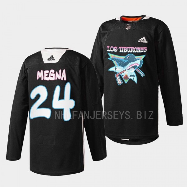 San Jose Sharks 2022 Los Tiburones Jaycob Megna #2...