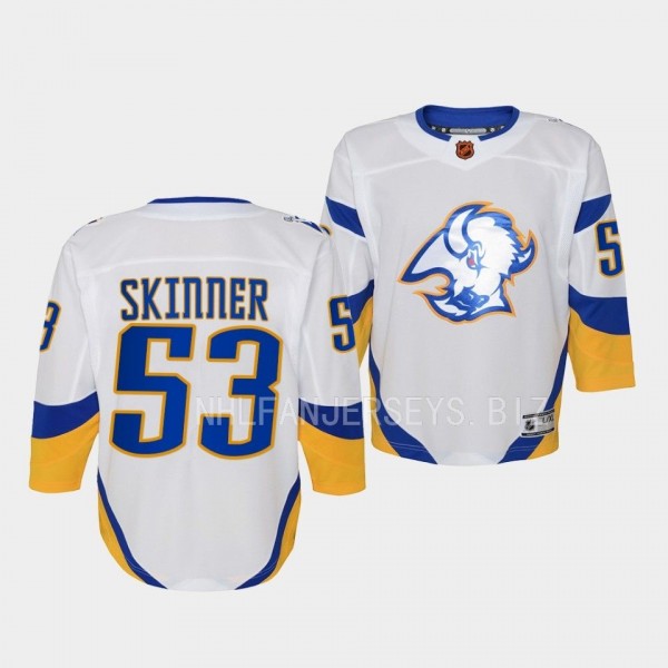Buffalo Sabres Jeff Skinner 2022 Special Edition 2.0 White #53 Youth Jersey Retro