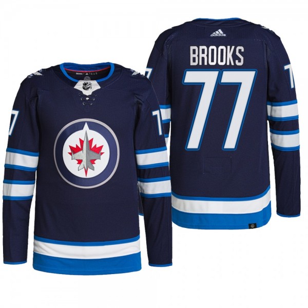 Winnipeg Jets 2022 Home Jersey Adam Brooks Navy #77 Primegreen Authentic Pro Uniform