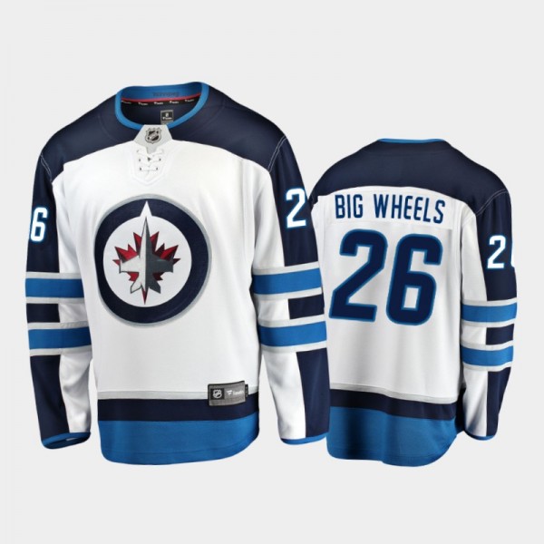 Winnipeg Jets Blake Wheeler #26 Nickname White Awa...