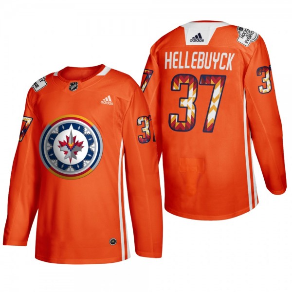 Jets 2022 WASAC Night Connor Hellebuyck Jersey Ind...