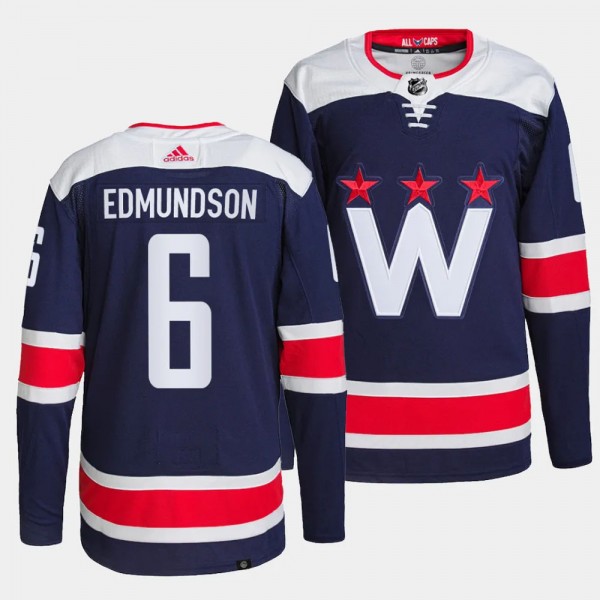 Washington Capitals Authentic Pro Joel Edmundson #6 Navy Jersey Alternate