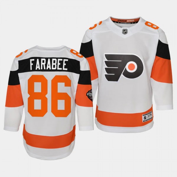 Philadelphia Flyers #86 Joel Farabee 2024 NHL Stad...