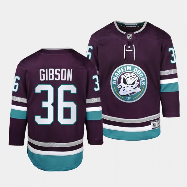 Anaheim Ducks #36 John Gibson 2023-24 30th Anniver...