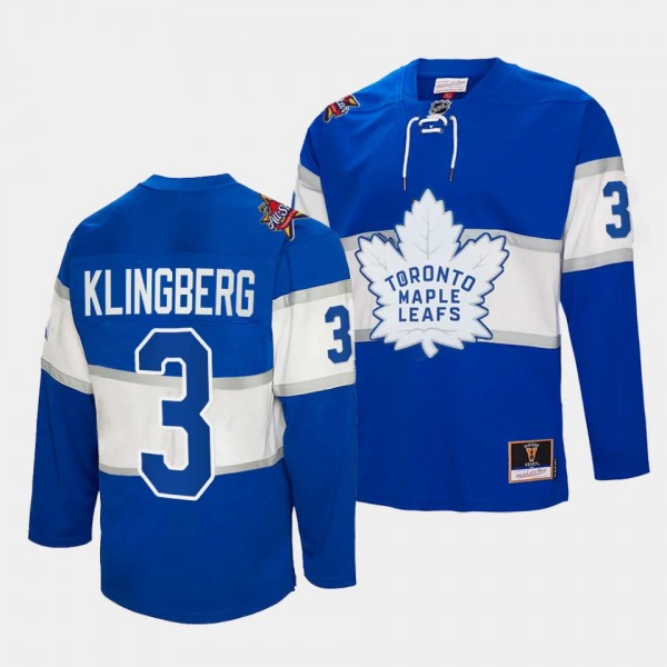 Toronto Maple Leafs #3 John Klingberg 2024 NHL All-Star Patch Royal Authentic Throwback Jersey