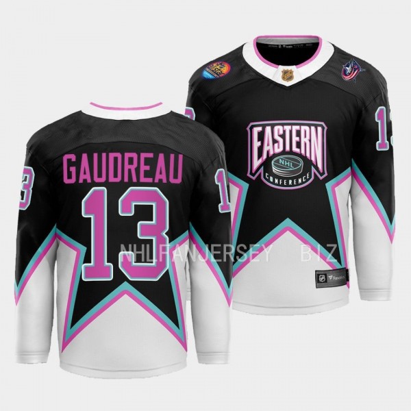 Columbus Blue Jackets Johnny Gaudreau 2023 NHL All-Star Black Eastern Conference Jersey Men's