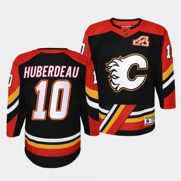 Calgary Flames Jonathan Huberdeau 2022 Special Edition 2.0 Black #10 Youth Jersey Retro
