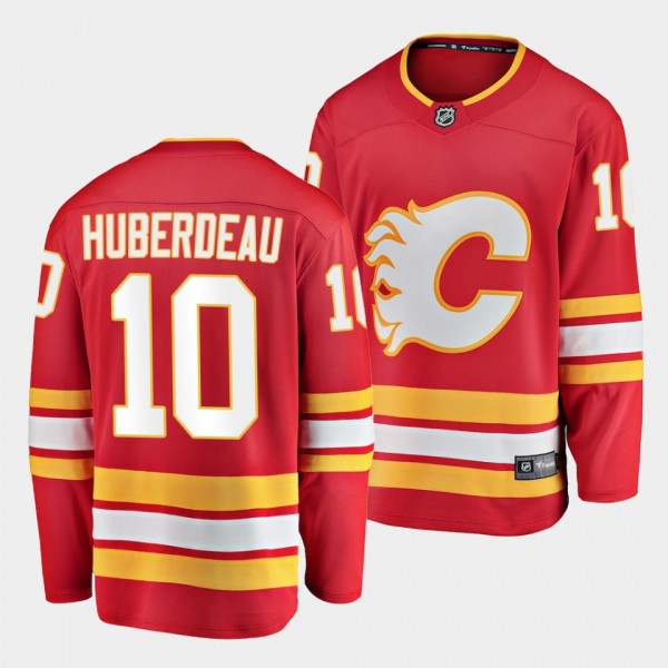Jonathan Huberdeau Calgary Flames Home Red Breakaw...
