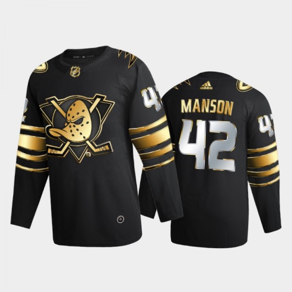 Anaheim Ducks Josh Manson #42 2020-21 Golden Edition Black Limited Authentic Jersey