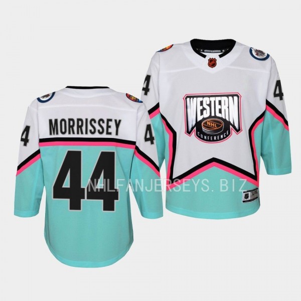 Winnipeg Jets #44 Josh Morrissey 2023 NHL All-Star Western Conference Premier White Youth Jersey