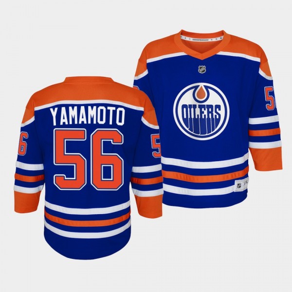Kailer Yamamoto Edmonton Oilers Youth Jersey 2022-...