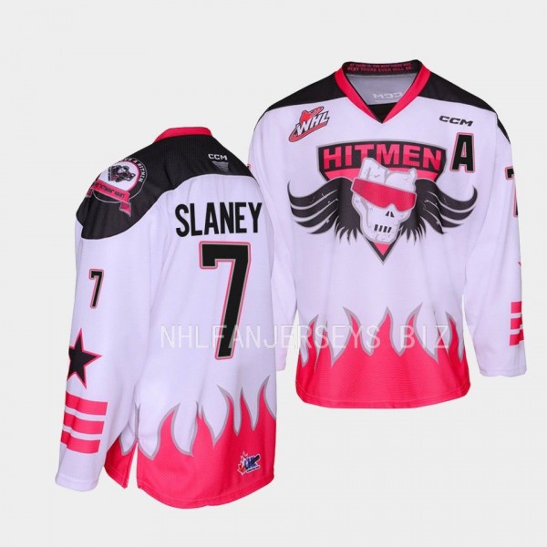 Keagan Slaney Calgary Hitmen 2023 Bret Hart themed...
